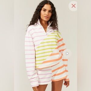 SOLID & STRIPED Pullover and Shorts Set